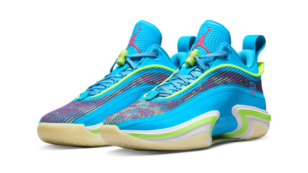 Paolo Banchero wore the Air Jordan 36 'Luka' colorway.